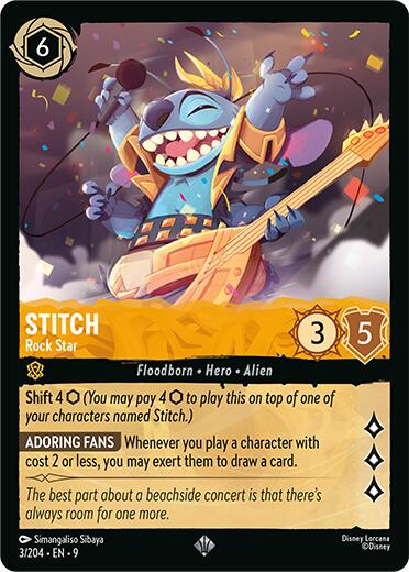 Stitch - Rock Star (3/204) [Fabled] | Total Play