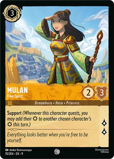 Mulan - Free Spirit (10/204) [Fabled] | Total Play