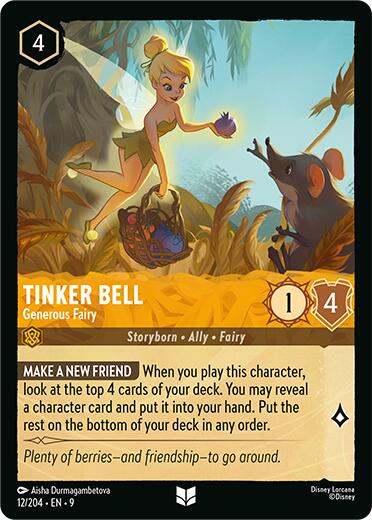 Tinker Bell - Generous Fairy (12/204) [Fabled] | Total Play