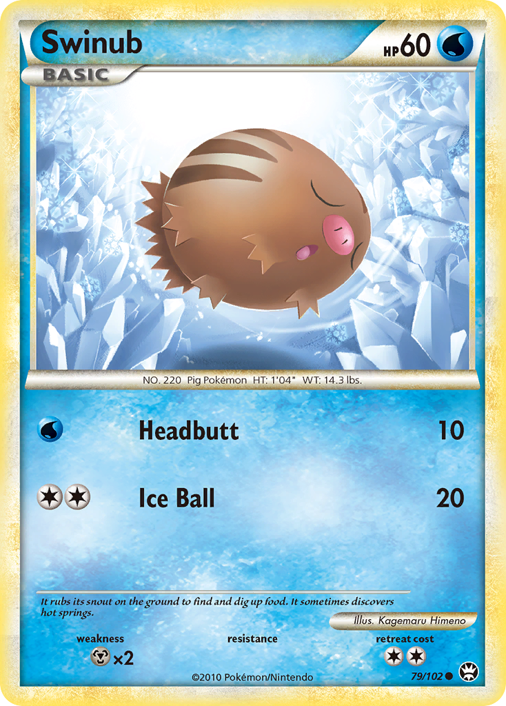 Swinub (79/102) [HeartGold & SoulSilver: Triumphant] | Total Play