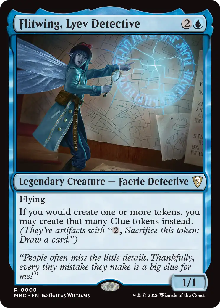 Flitwing, Lyev Detective [Mystery Booster: Commander Edition] | Total Play