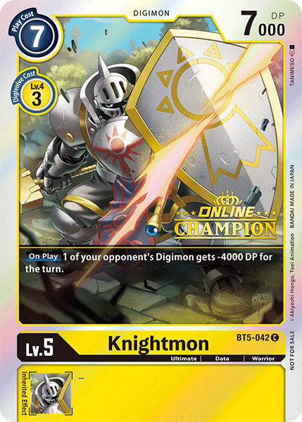 Knightmon [BT5-042] (Online Champion) [Battle of Omni Promos] | Total Play