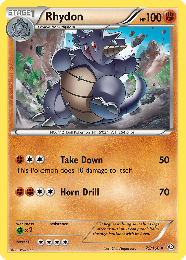 Rhydon (75/160) [XY: Primal Clash] | Total Play