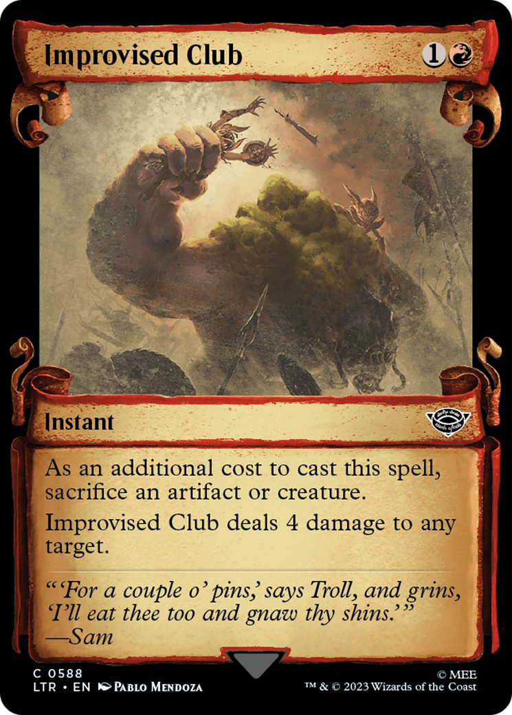 Improvised Club [The Lord of the Rings: Tales of Middle-Earth Showcase Scrolls] | Total Play