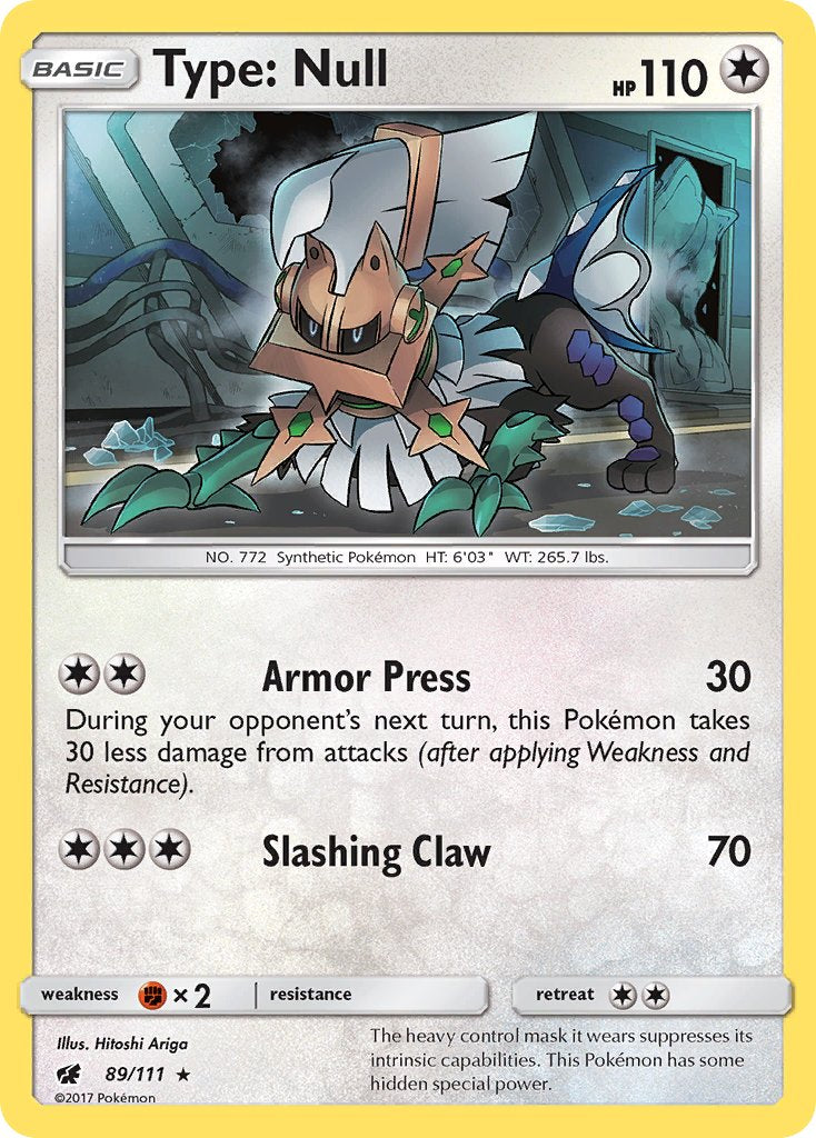 Type: Null (89/111) (Theme Deck Exclusive) [Sun & Moon: Crimson Invasion] | Total Play