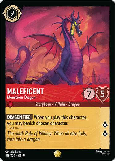 Maleficent - Monstrous Dragon (108/204) [Fabled] | Total Play