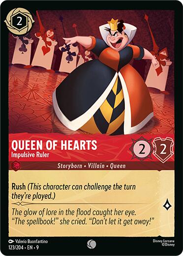 Queen of Hearts - Impulsive Ruler (123/204) [Fabled] | Total Play