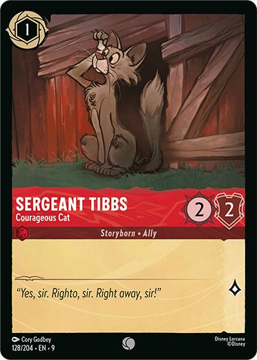 Sergeant Tibbs - Courageous Cat (128/204) [Fabled] | Total Play