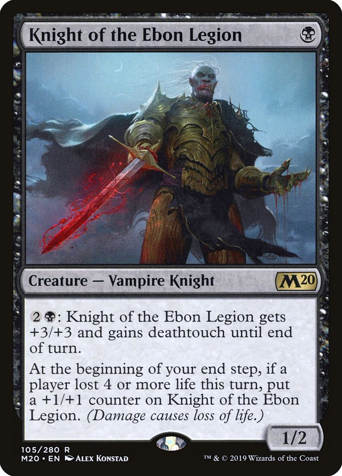Knight of the Ebon Legion [Core Set 2020] | Total Play