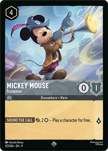 Mickey Mouse - Trumpeter (172/204) [Fabled] | Total Play