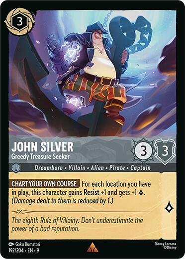 John Silver - Greedy Treasure Seeker (192/204) [Fabled] | Total Play