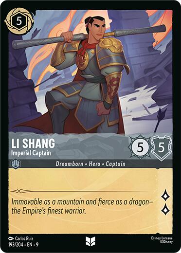Li Shang - Imperial Captain (193/204) [Fabled] | Total Play