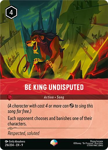 Be King Undisputed (Epic) (216/204) [Fabled] | Total Play