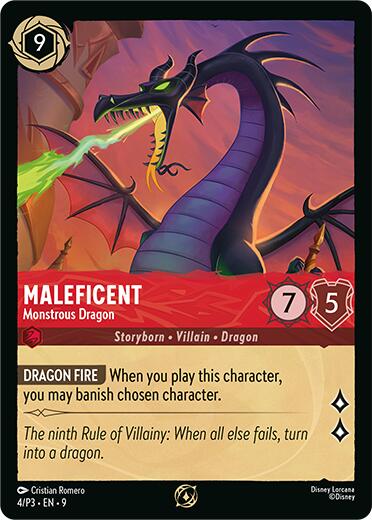 Maleficent - Monstrous Dragon (Store Championship Participant) (4/P3) [Promo Cards] | Total Play