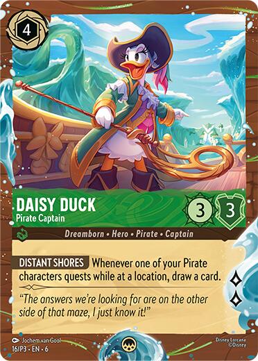 Daisy Duck - Pirate Captain (Disney Cruise Promo) (16/P3) [Promo Cards] | Total Play
