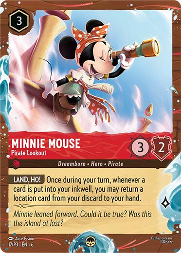 Minnie Mouse - Pirate Lookout (Disney Cruise Promo) (17/P3) [Promo Cards] | Total Play