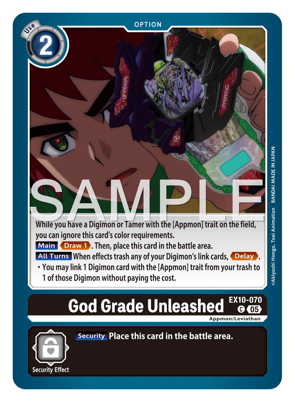 God Grade Unleashed [EX10-070] [Sinister Order] | Total Play