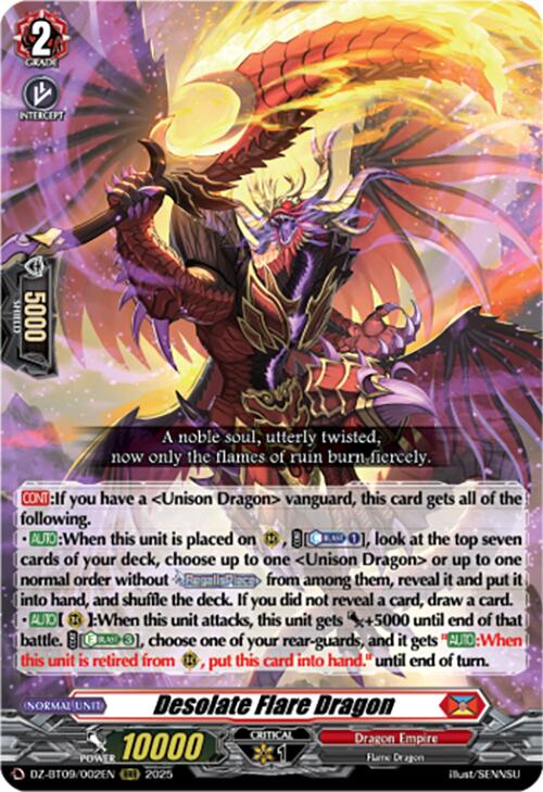 Desolate Flare Dragon (DZ-BT09/002EN) [Super Brave Detonation] | Total Play