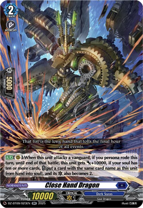 Close Hand Dragon (DZ-BT09/023EN) [Super Brave Detonation] | Total Play