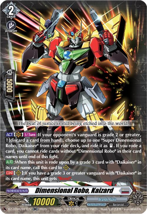 Dimensional Robo, Kaizard (DZ-BT09/027EN) [Super Brave Detonation] | Total Play