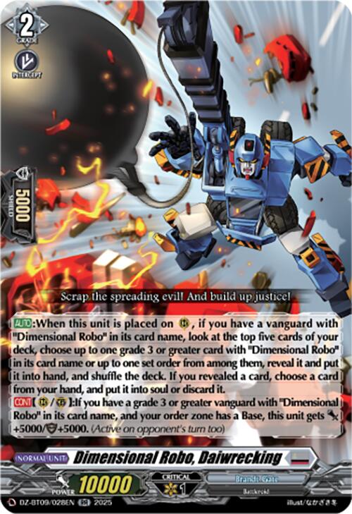 Dimensional Robo, Daiwrecking (DZ-BT09/028EN) [Super Brave Detonation] | Total Play