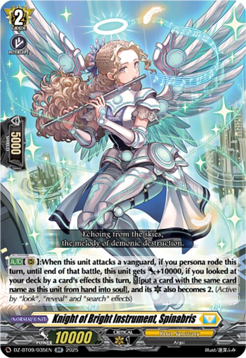 Knight of Bright Instrument, Spinabris (DZ-BT09/035EN) [Super Brave Detonation] | Total Play