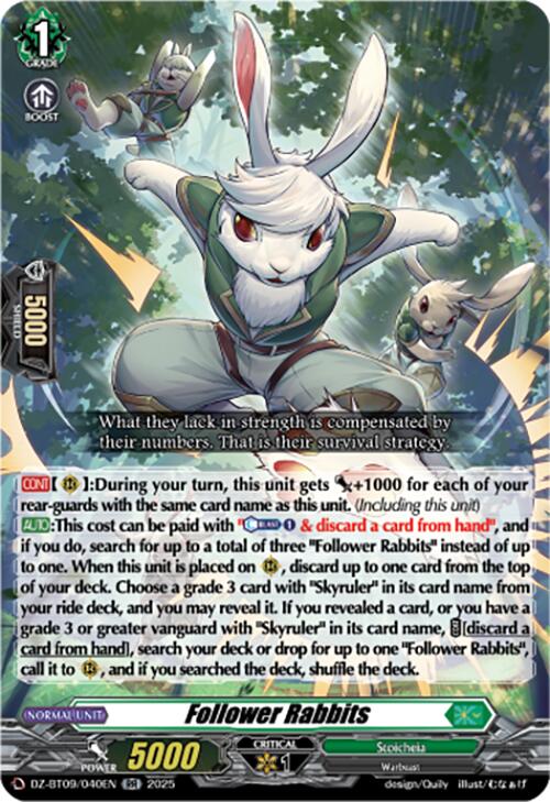 Follower Rabbits (DZ-BT09/040EN) [Super Brave Detonation] | Total Play