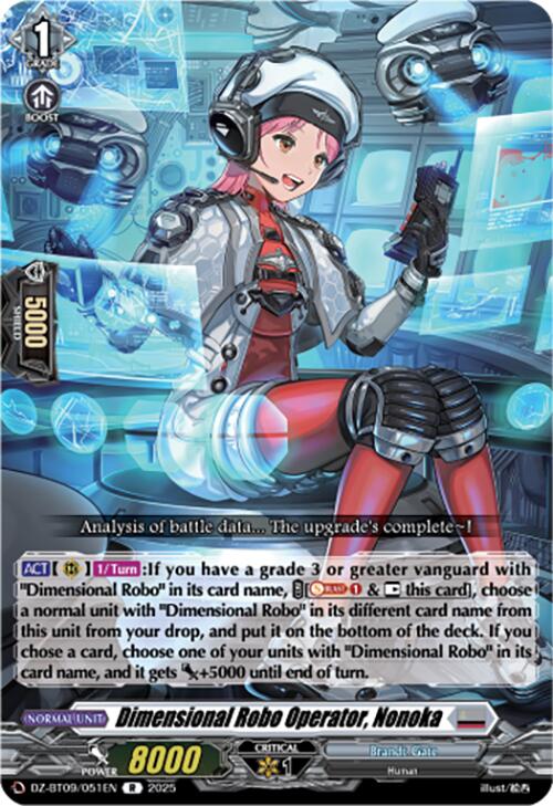 Dimensional Robo Operator, Nonoka (DZ-BT09/051EN) [Super Brave Detonation] | Total Play