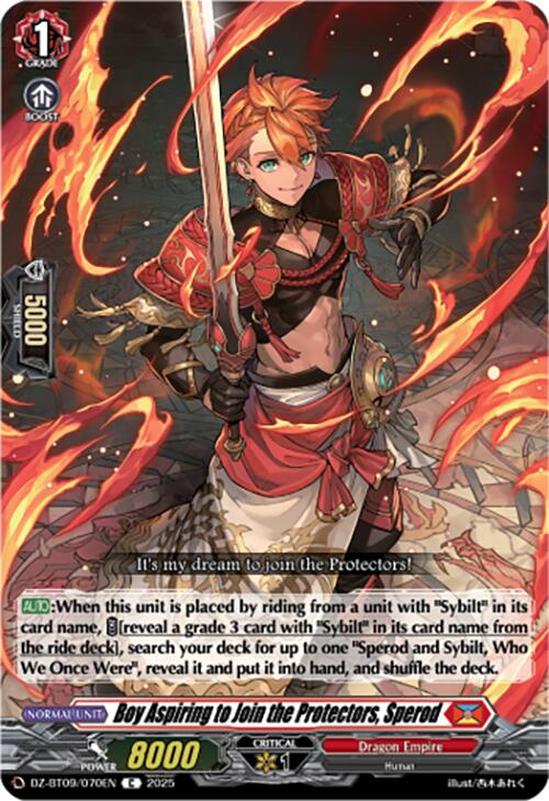 Boy Aspiring to Join the Protectors, Sperod (DZ-BT09/070EN) [Super Brave Detonation] | Total Play