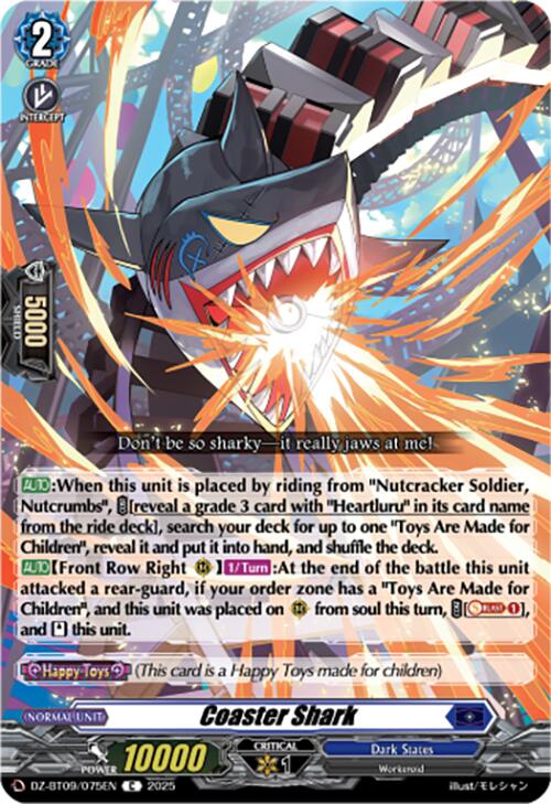 Coaster Shark (DZ-BT09/075EN) [Super Brave Detonation] | Total Play