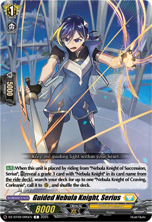 Guided Nebula Knight, Serius (DZ-BT09/095EN) [Super Brave Detonation] | Total Play