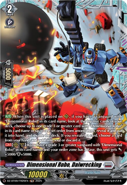 Dimensional Robo, Daiwrecking (DZ-BT09/FR20EN) [Super Brave Detonation] | Total Play