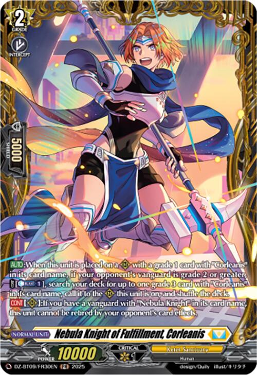 Nebula Knight of Fulfillment, Corleanis (DZ-BT09/FR30EN) [Super Brave Detonation] | Total Play