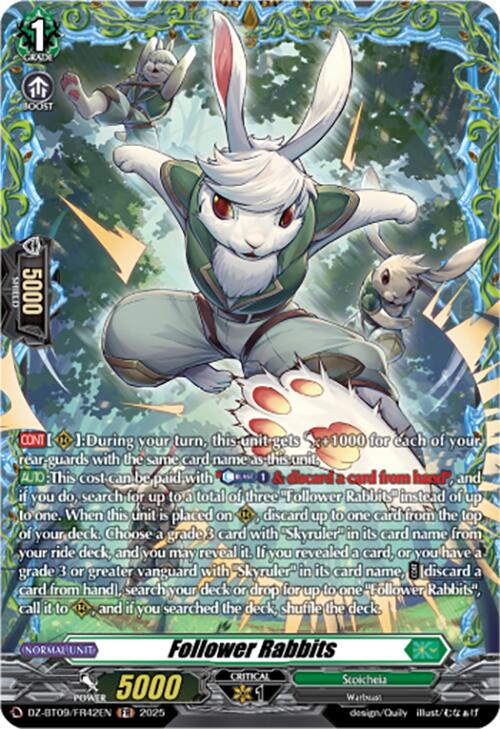 Follower Rabbits (DZ-BT09/FR42EN) [Super Brave Detonation] | Total Play