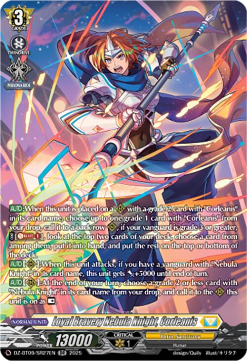 Loyal Bravery Nebula Knight, Corleanis (DZ-BT09/SR27EN) [Super Brave Detonation] | Total Play
