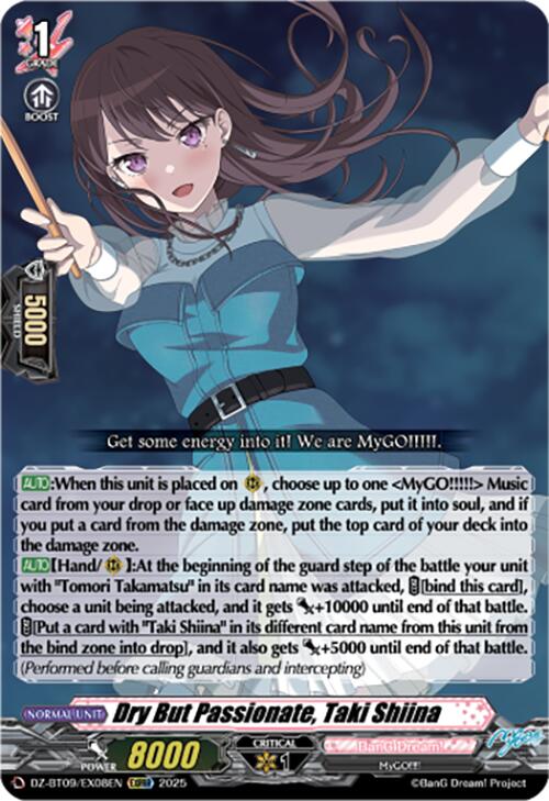 Dry But Passionate, Taki Shiina (EXC) (DZ-BT09/EX08EN) [Super Brave Detonation] | Total Play