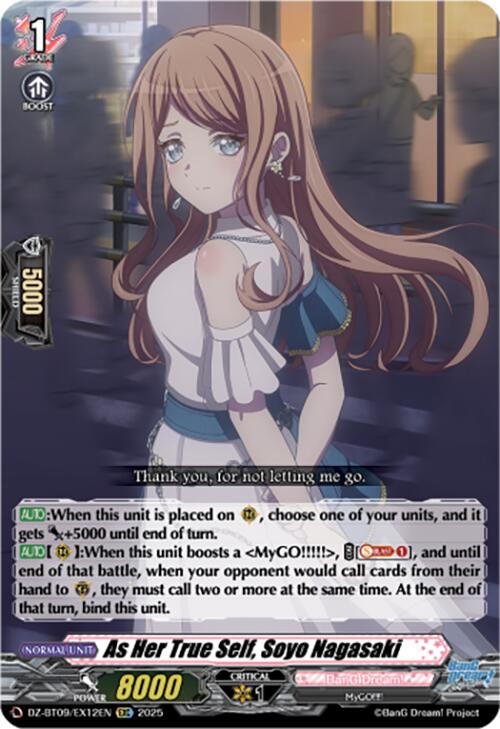 As Her True Self, Soyo Nagasaki (EXC) (DZ-BT09/EX12EN) [Super Brave Detonation] | Total Play