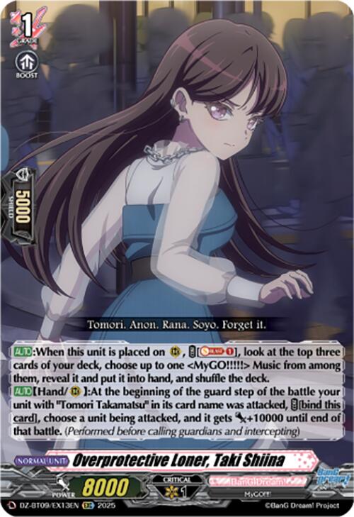Overprotective Loner, Taki Shiina (EXRRR) (DZ-BT09/EX13EN) [Super Brave Detonation] | Total Play