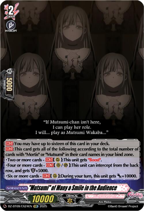 "Mutsumi" of Many a Smile in the Audience (EXC) (DZ-BT09/EX24EN) [Super Brave Detonation] | Total Play