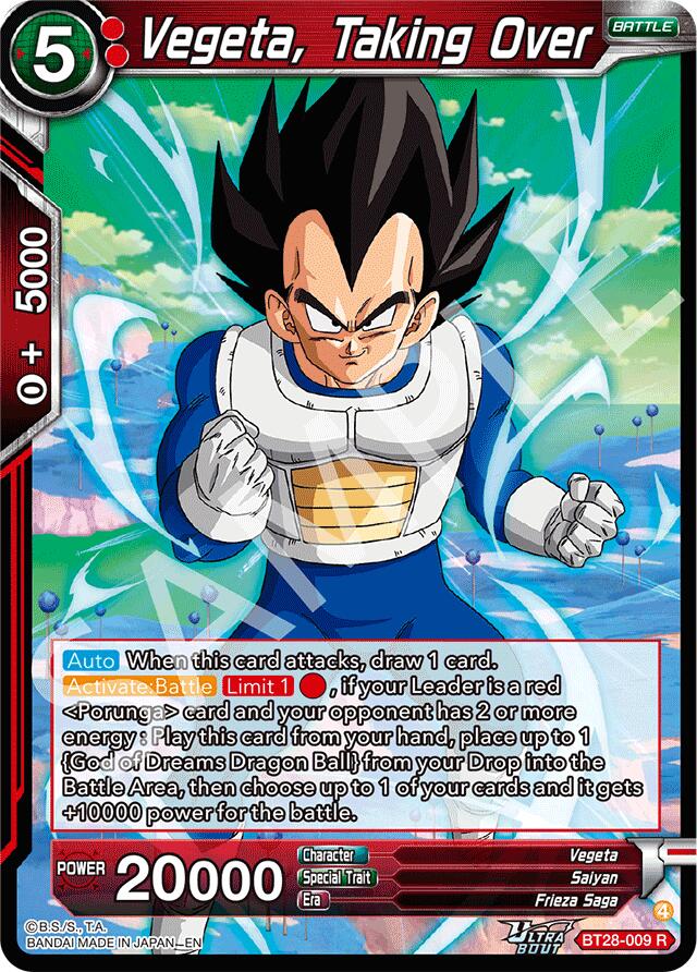 Vegeta, Taking Over (BT28-009) [Prismatic Clash] | Total Play