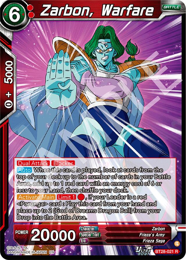 Zarbon, Warfare (BT28-021) [Prismatic Clash] | Total Play