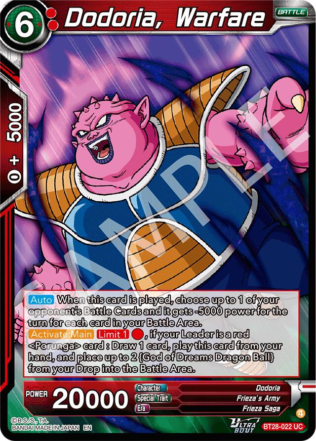 Dodoria, Warfare (BT28-022) [Prismatic Clash] | Total Play