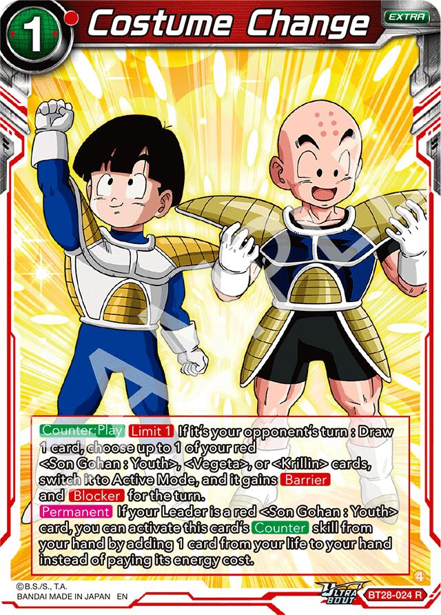 Costume Change (BT28-024) [Prismatic Clash] | Total Play