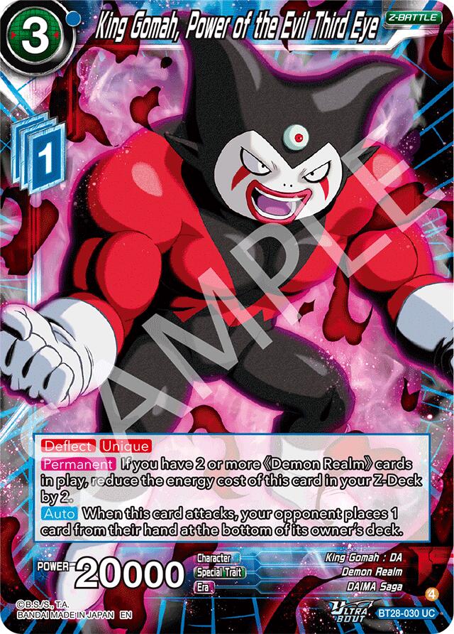 King Gomah, Power of the Evil Third Eye (BT28-030) [Prismatic Clash] | Total Play
