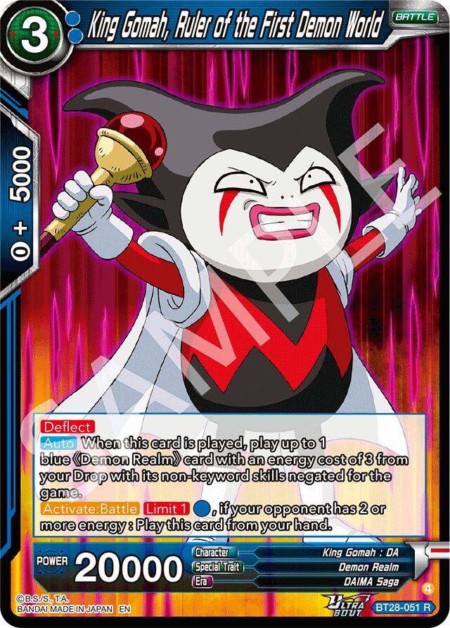 King Gomah, Ruler of the First Demon World (BT28-051) [Prismatic Clash] | Total Play