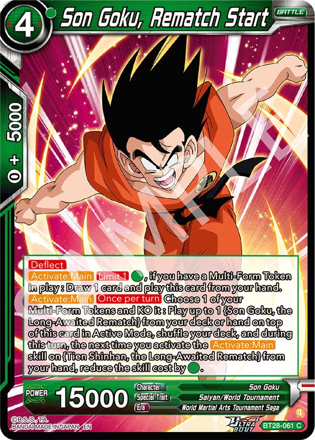 Son Goku, Rematch Start (BT28-061) [Prismatic Clash] | Total Play