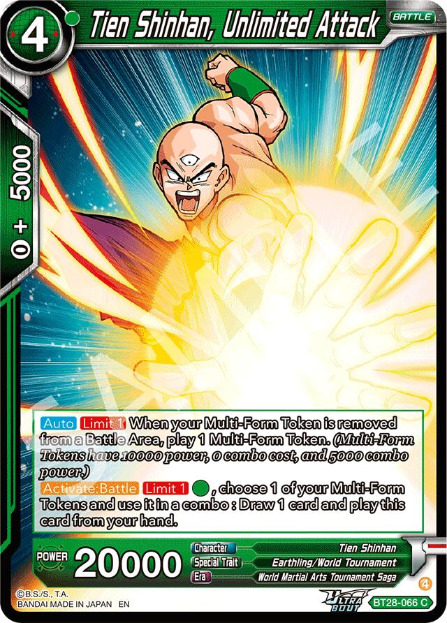 Tien Shinhan, Unlimited Attack (BT28-066) [Prismatic Clash] | Total Play