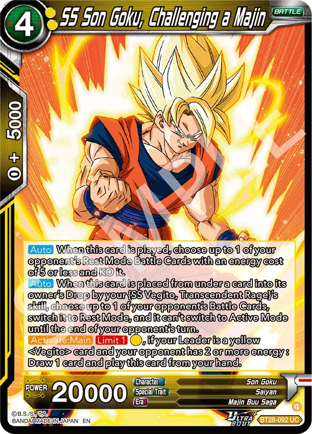 SS Son Goku, Challenging a Majin (BT28-092) [Prismatic Clash] | Total Play