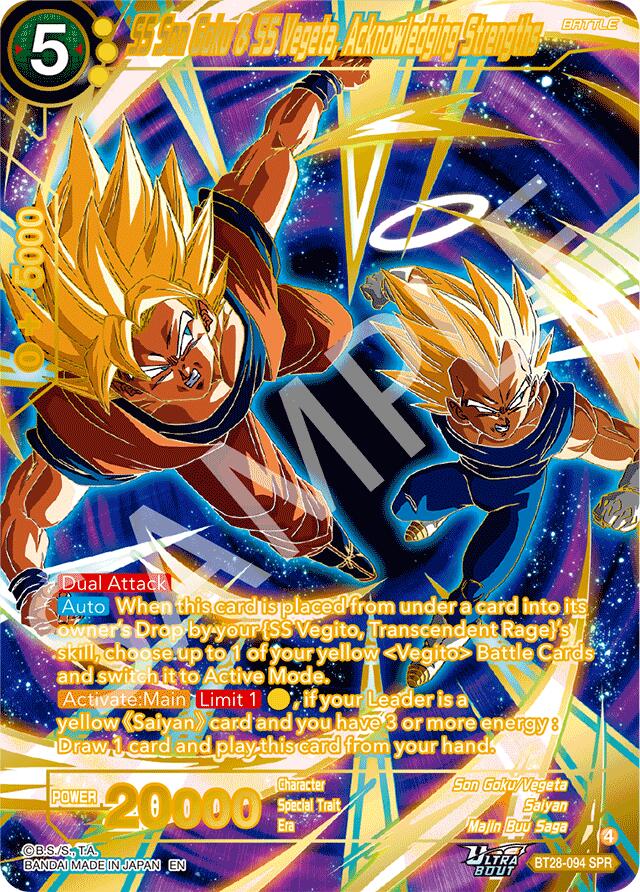 SS Son Goku & SS Vegeta, Acknowledging Strengths (SPR) (BT28-094) [Prismatic Clash] | Total Play