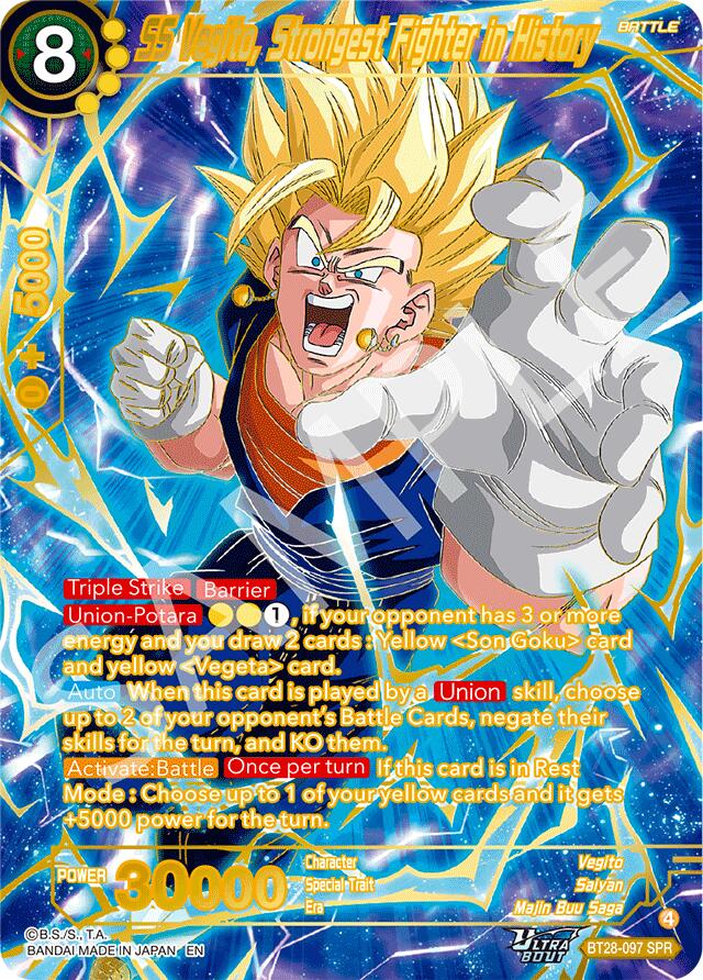 SS Vegito, Strongest Fighter in History (SPR) (BT28-097) [Prismatic Clash] | Total Play